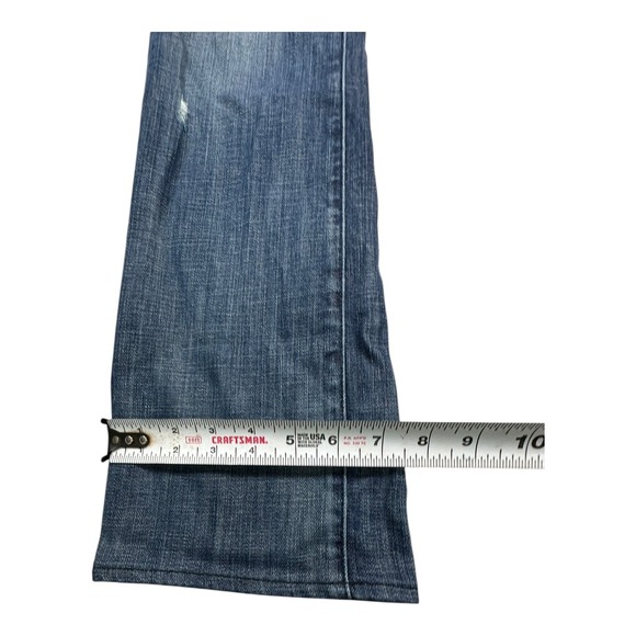 Rock Republic Women's Blue Wash Bootcut Jeans Size 28 Button Embellished Pockets - Picture 10 of 12